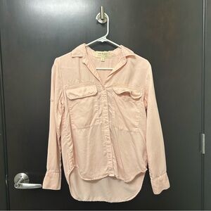 Cloth & Stone Light Pink Collared Shirt